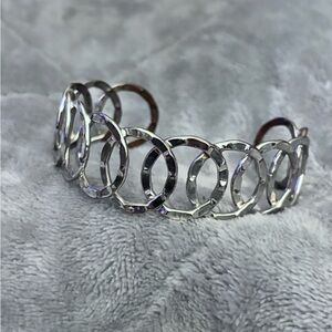 Silver bangle bracelet